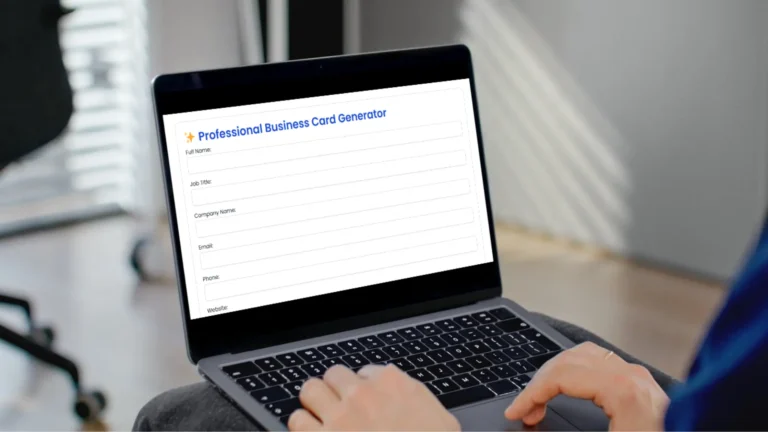 Business Card Generator_ Create a Professional Email Signature